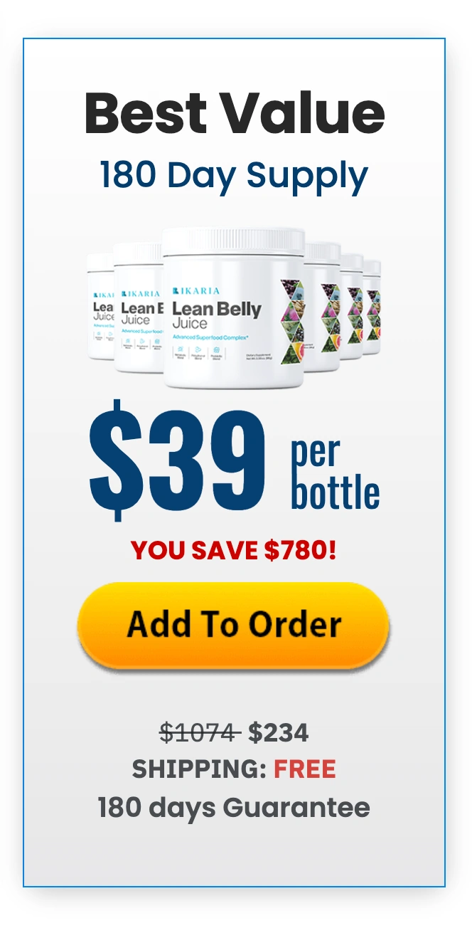 Ikaria Lean Belly Juice 6 bottles